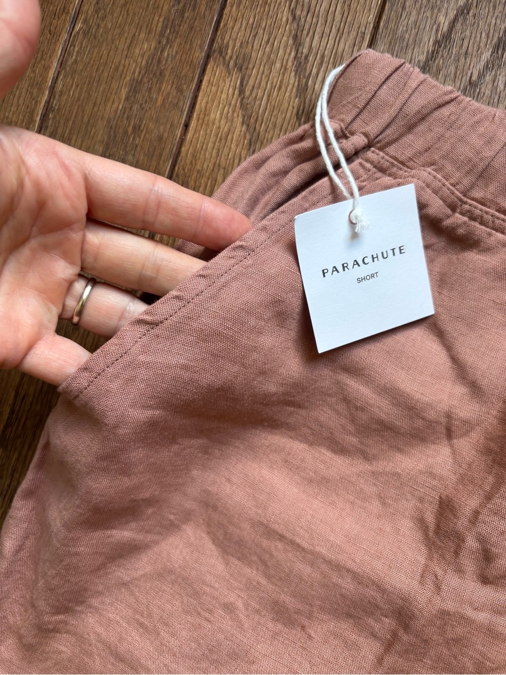 Parachute linen pj top shorts set size extra large clay NWT - Picture 6 of 10